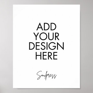 8x10インチサインカスタムプリント ポスター