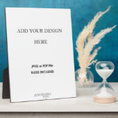 8x10インチテーブルトッププラーク(スタンド印刷付き) フォトプラーク (側面)