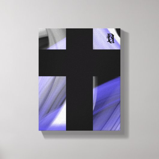 8x10インチラベンダームーントレンド抽象芸術アートバイオレット キャンバスプリント (正面)