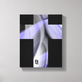 8x10インチラベンダームーントレンド抽象芸術アートバイオレット キャンバスプリント (正面)