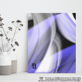 8x10インチラベンダームーントレンド抽象芸術アートバイオレット キャンバスプリント