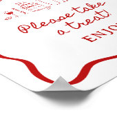 8x10インチ手書き波状縁どブライダルの署名を優先 ポスター (角)