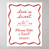 8x10インチ手書き波状縁どブライダルの署名を優先 ポスター (正面)