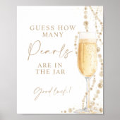 8x10インチ真珠とProseccoはゲームの数を推測 ポスター (正面)