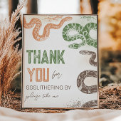 8x10インチ編集可能スネークパーティー好意サイン