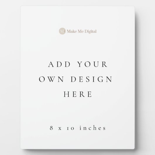 8x10インチ ポスターサイン フォトプラーク (正面)