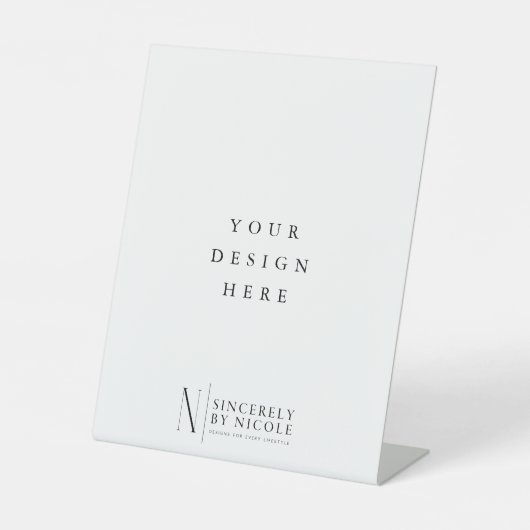 8x10インチ 台座サイン (正面)