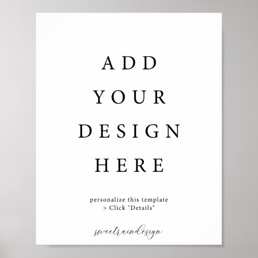 8x10インチ 縦 ポスタープレート ポスター (正面)