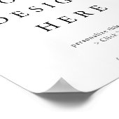 8x10インチ 縦 ポスター サイン (角)