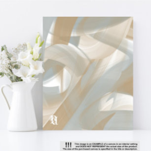 8x10インチSandy Tornado Trend抽象芸術アートベージュ キャンバスプリント