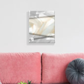 8x10インチSandy Tornado Trend抽象芸術アートベージュ キャンバスプリント (インサイチュ (リビング))