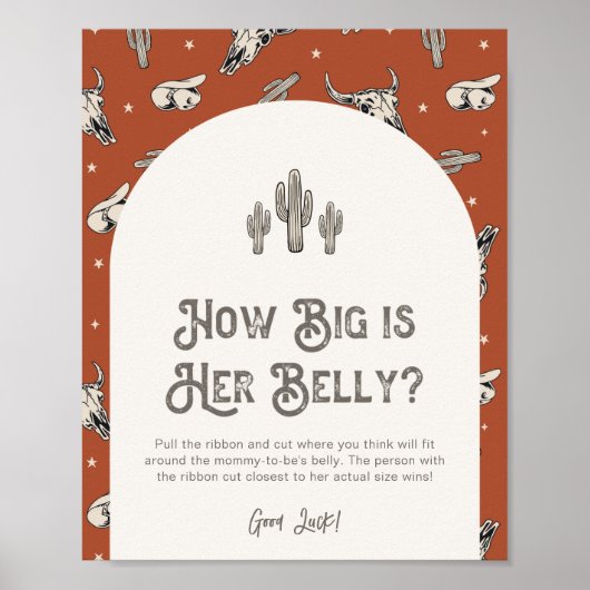 8x10ウェスタン彼女の腹部のサインの大きさ ポスター (正面)