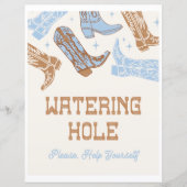 8x10ウエスタンウォーターリングホールサイン (正面)