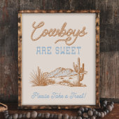 8x10カウボーイズは甘い西部の看板