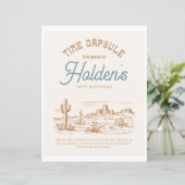 8x10カウボーイタイムカプセル標識 (スタンド正面)