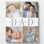 8x10カスタムパパ「父の日の子供の写真コラージュ フォトプラーク (正面)