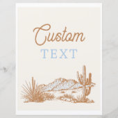 8x10カスタム西洋標識 (正面)