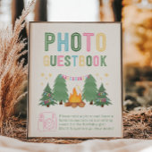 8x10ガールズキャンピングフォトゲストブックサイン