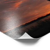 8x10ギターサンセットシルエット フォトプリント            (角)