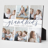 8x10グランドキッズが人生を壮大にする |写真のコラージュ フォトプラーク (側面)