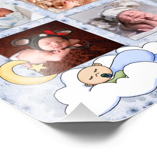 8x10ゴッドフ誇りを持ったァー新生児男の子6写真 フォトプリント            (角)