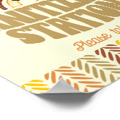 8x10サニタイザステーションボホーウッドランドベア誕生日 ポスター (角)