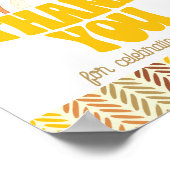 8x10サンキューボホーウッドランドキツネ誕生日 ポスター (角)