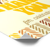 8x10サンキューボホーウッドランドベア誕生日 ポスター (角)