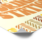 8x10ドリンクステーションボホーウッドランドベア誕生日 ポスター (角)