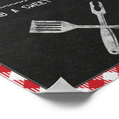 8x10バックヤードBBQ誕生日スイーツテーブルサイン ポスター (角)