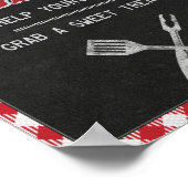 8x10バックヤードBBQ誕生日デザートバーテーブルサイン ポスター (角)