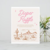 8x10ピンク西おむつラッフルサイン (スタンド正面)