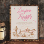 8x10ピンク西おむつラッフルサイン