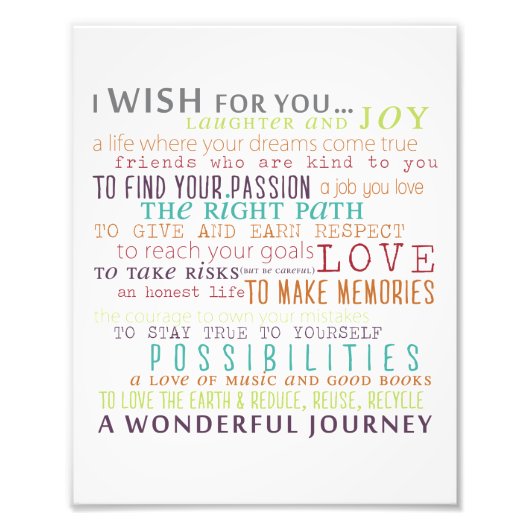 8x10ファミリーチャイルドワードアートコラージハウスルール フォトプリント            (正面)