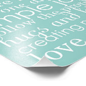 8x10ファミリー結婚のワードアートコラージハウスルール フォトプリント            (角)