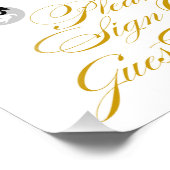 8x10フローリッシュのサイン私たちのゲストブックのフレーミニング フォトプリント            (角)