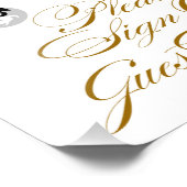 8x10フローリッシュのサイン私たちのゲストブックのフレーミニング フォトプリント (角)