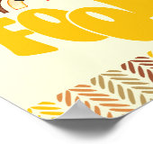 8x10フードステーションBohoウッドランドベア誕生日 ポスター (角)