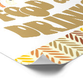 8x10フード&ドリンクBoho Woodlandキツネ誕生日 ポスター (角)