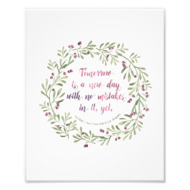 8x10プリント – グリーンゲーブルズ引用文 フォトプリント           