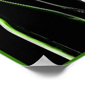 8X10ワインボトルとグラスウォールアート ポスター (角)