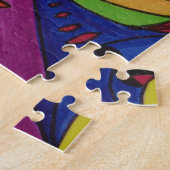 8x10写真のパズルw/abstractのデザイン ジグソーパズル (側面)