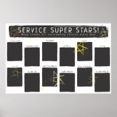 8x10写真の従業員の月の認識 ポスター (正面)