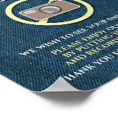 8x10国デニ素朴ムのプラグが抜け結婚た状態 ポスター (角)