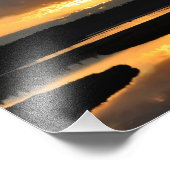 8X10日没の反射 フォトプリント            (角)