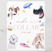 8x10犬の首輪の標識を作る (正面)