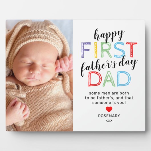 8x10第1父の日の写真プラーク フォトプラーク (正面)