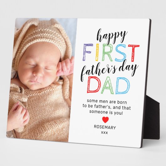 8x10第1父の日の写真プラーク フォトプラーク (側面)