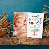 8x10第1父の日の写真プラーク フォトプラーク (側面)