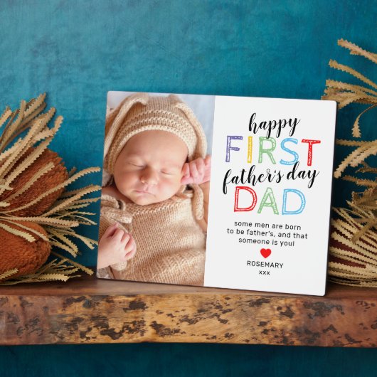 8x10第1父の日の写真プラーク フォトプラーク (側面)